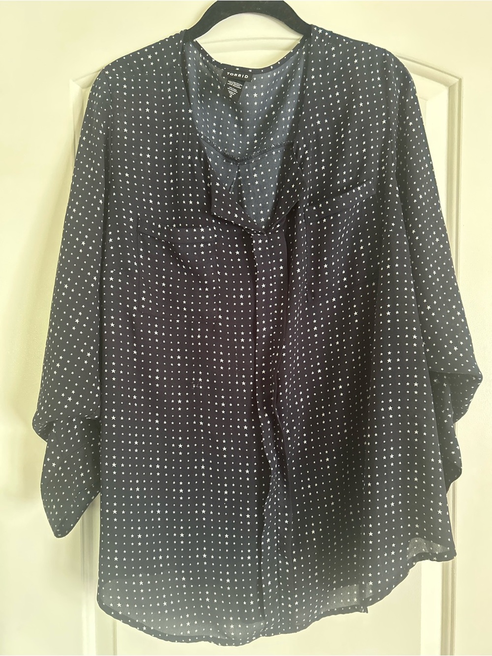 torrid Navy Blue Star Blouse